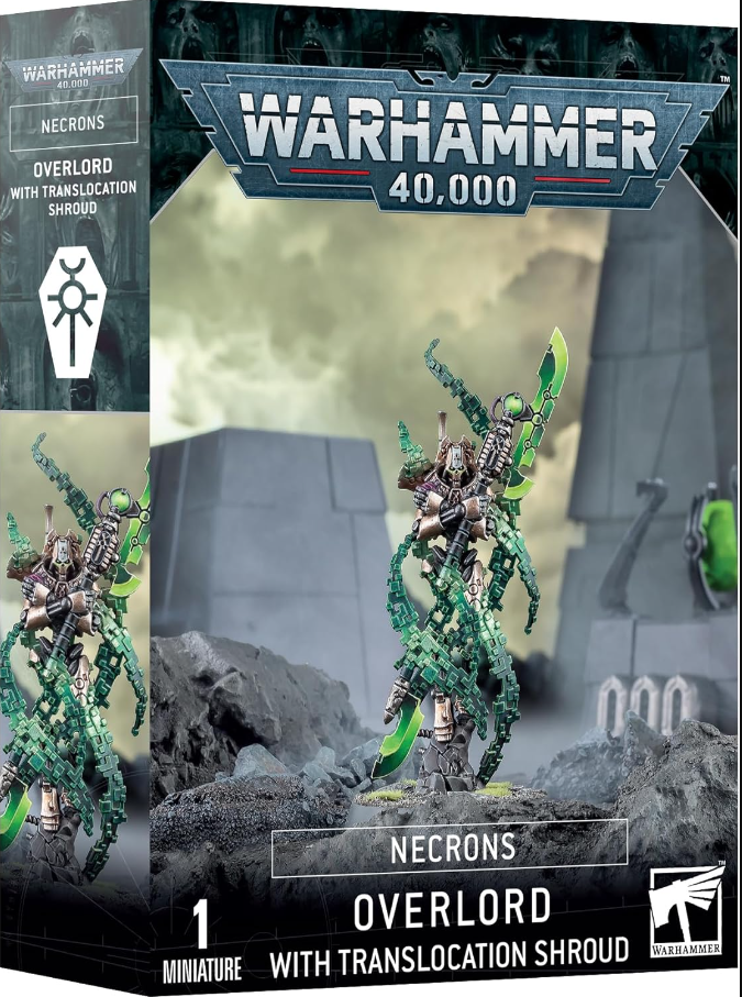 Warhammer 40k Necrons Overlord with Translocation Shroud